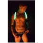 BREEDWELL X-Small Glow Shoulder Harness (Green)