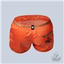 Maskulo - BeGuard Nylon Club Shorts with Foil Piping Details Orange