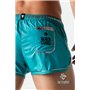 Maskulo - BeGuard Nylon Club Shorts with Foil Piping Details Blue