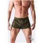 Maskulo - BeGuard Nylon Club Shorts with Foil Piping Details Olive