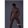 MASKULO - Men’s Fetish Body Harness Neon Orange