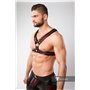 MASKULO - 2 Fronts Chest Harness Red