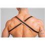 MASKULO - Bulldog Elastic Harness Neon Orange