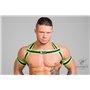 MASKULO - Rubber Harness with Biceps Bands Neon Green