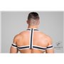 MASKULO - Rubber Harness with Biceps Bands Neon White