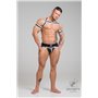 MASKULO - Rubber Harness with Biceps Bands Neon White