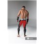 MASKULO - Men's Fetish Leggings Codpiece Zipped Rear Red