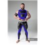 MASKULO - Men's Fetish Leggings Codpiece Zipped Rear Royal Blue