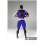 MASKULO - Men's Fetish Leggings Codpiece Zipped Rear Royal Blue