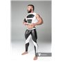 MASKULO - Men's Fetish Leggings Codpiece Zipped Rear White