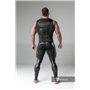 MASKULO - Men's Fetish Leggings Codpiece Zipped Rear Black