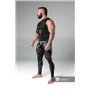 MASKULO - Men's Fetish Leggings Codpiece Zipped Rear Black