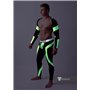 MASKULO - Men's Fetish Leggings Codpiece Neon Green