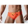 MASKULO - BeGuard Swimming Briefs with Contrasting Details Orange