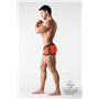 MASKULO - BeGuard Swimming Trunks with Zip Imitation on the Front Orange