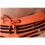 MASKULO - BeGuard Swimming Briefs with Optical Print Orange