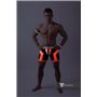 MASKULO - Men's Fetish Shorts Codpiece Open Rear Neon Orange