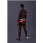 MASKULO - Men's Fetish Shorts Codpiece Open Rear Neon Orange