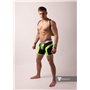 MASKULO - Men's Fetish Shorts Codpiece Open Rear Neon Green