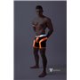 MASKULO - Men's Fetish Shorts Codpiece Neon Orange