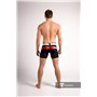 MASKULO - Men's Fetish Shorts Codpiece Zipped Rear Red