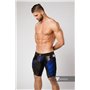 MASKULO - Color-Under Men's Fetish Shorts Zipped rear Royal Blue