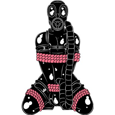 Gimp T-shirt by James Newland: Pink