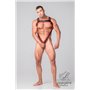 MASKULO - Men's Fetish Bulldog Harness with Cockring Red