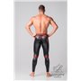 MASKULO - Men's Fetish Leggings Codpiece Zippered Rear Red