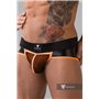 MASKULO - Briefs Mesh Codpiece Open Rear Neon Orange