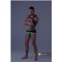 MASKULO - Briefs Mesh Codpiece Open Rear Neon Green