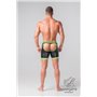 MASKULO - Fetish Shorts Codpiece Open Rear Neon Green