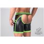 MASKULO - Fetish Shorts Codpiece Open Rear Neon Green