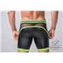 MASKULO - Fetish Shorts Codpiece Zippered Rear Neon Green