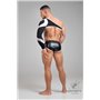 MASKULO - Asymmetrical Long-Sleeved Crop Top White