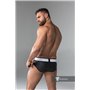 MASKULO - Rubber look Briefs Detachable Pouch Black