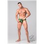 MASKULO - Fetish Briefs Codpiece Zippered Rear Neon Green