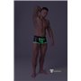 MASKULO - Fetish Trunks Mesh Codpiece Open Rear Neon Green