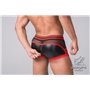 MASKULO - Fetish Trunks Codpiece Zippered Rear Red