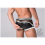 MASKULO - Fetish Trunks Codpiece Zippered Rear White