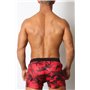 Foxhole Camo Mesh Short w/ Built in Pouch Red