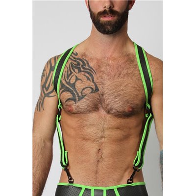 Gunner Neoprene Harness Green