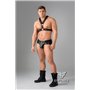 EnForce Shot Belt Codpiece Briefs Open Rear Black