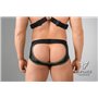 EnForce Shot Belt Codpiece Briefs Open Rear Black