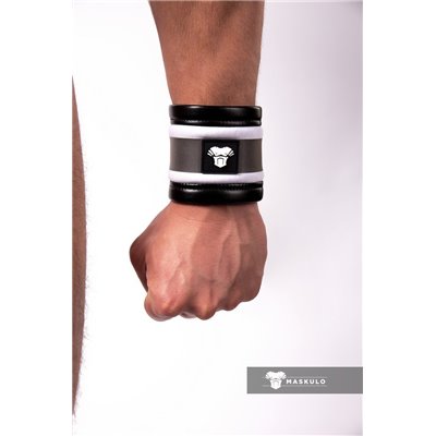 Youngero Neon Maskulo Spandex Wrist Band White