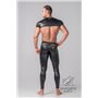 Youngero Generation Y Men's Fetish Leggings Codpiece Zippered Rear Black