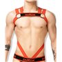 Outtox Bulldog Harness With Cockring Red