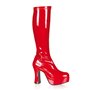 Exotica Platform Boots Red 4" Heel