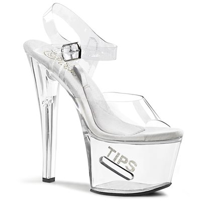 TipJar TIPS White 7" Heel