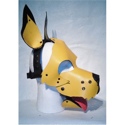 Colored Leather Dog hood